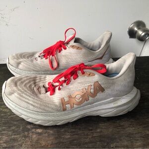 Hoka One One Mach 5 Womens Running Shoes White Copper 1127894-WCPP Size 11B